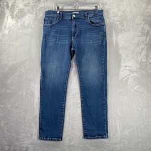 Ash & Erie Jeans men's 34x28 Straight Leg Classic Fit Blue Denim Stretch Casual